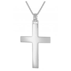 trendor 51936 Necklace with Cross 925 Silver Polished Men's Jewellery