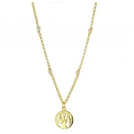 trendor 51361 Necklace For Women Gold-Plated 925 Sterling Silver