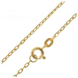 trendor 51994 Goldkette für Anhänger 585 Gold 14K Flachanker-Halskette 1,3 mm