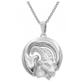 trendor 41002-1 Capricorn Zodiac Pendant with Necklace 925 Silver