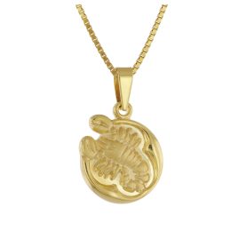 trendor 41088-11 Scorpio Zodiac Sign Gold 333/8K with Gold-Plated Necklace
