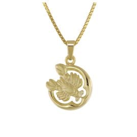 trendor 41140-7 Cancer Zodiac pendant Gold 333 + Gold-Plated Silver Necklace