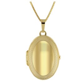 trendor 41174 Medaillon mit Halskette Gold auf Silber 925