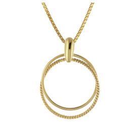trendor 41220 Halskette mit Anhänger für Damen Gold auf Silber 925