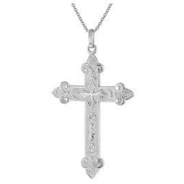 trendor 41251 Men's Necklace with Cross 50 mm Silver 925