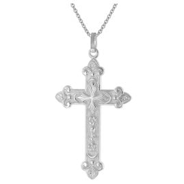 trendor 41388 Men's Necklace with Orthodox Cross Pendant 45 mm 925 Silver