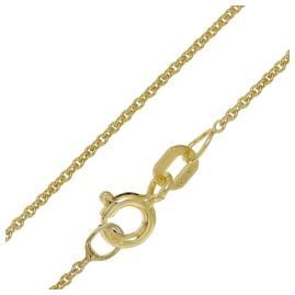 trendor 41504 Halskette Gold auf Silber 925 Rundanker Ø 1,1 mm
