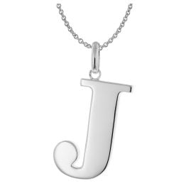 trendor 441780-J Women's Necklace with Capital Letter J 925 Silver