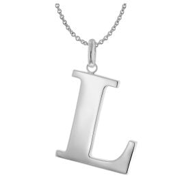 trendor 41780-L Women's Necklace with Capital Letter L 925 Silver