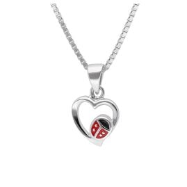 trendor 41677 Girl's Heart Pendant Necklace 925 Silver