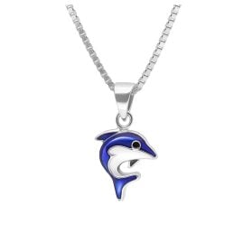 trendor 41678 Children's Necklace 925 Silver with Dolphin Pendant