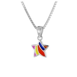 trendor 41681 Children's Necklace 925 Silver with Star Pendant