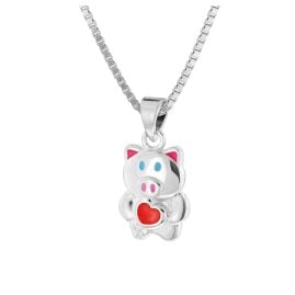 trendor 41694 Children's Necklace with Lucky Pig 925 Silver