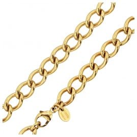 trendor 74003 Halskette für Damen Goldbeschichtet Breite 10 mm