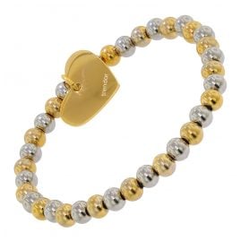 trendor 75892 Bracelet for Women Heart Stainless Steel Two-Colour