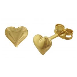 trendor 35737 Ohrringe Herzen für Damen und Mädchen Gold 333 / 8 Karat