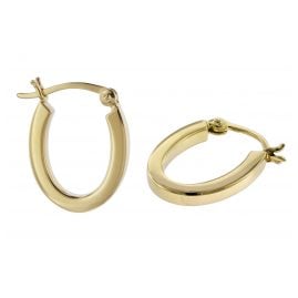 trendor 08784 Silver Earrings 18 mm Gold-Plated