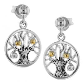 trendor 75502 Earrings Tree Of Life Silver 925