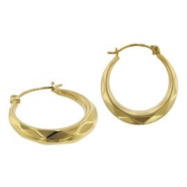 trendor 75792 Hoop Earrings 333 Gold 8 Carat 20 mm
