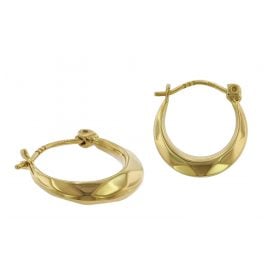 trendor 75793 Hoop Earrings 333 Gold 8 Carat 13 mm