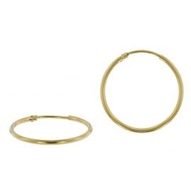 trendor 51166 Hoop Earrings Gold 333 / 8K Ø 25 mm