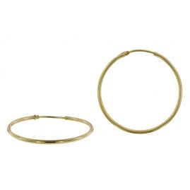 trendor 51167 Hoop Earrings Gold 333 / 8K Ø 32 mm