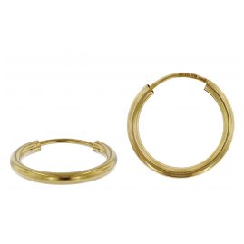 trendor 51168 Hoop Earrings Gold 333 / 8K Ø 15 mm