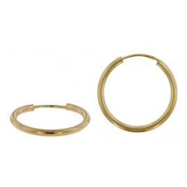 trendor 51169 Hoop Earrings Gold 375 / 9K Ø 20 mm