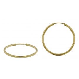 trendor 51170 Hoop Earrings Gold 333 / 8K Ø 30 mm