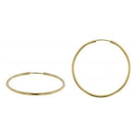 trendor 51171 Hoop Earrings Gold 333 / 8K Ø 40 mm
