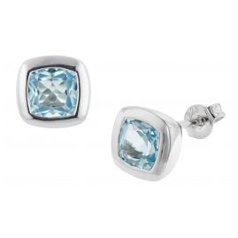 trendor 51402 Earrings Topaz Light Blue 925 Sterling Silver