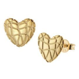 trendor 41132 Women's Earrings Gold 333 / 8K Designer Heart