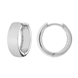 trendor 41581 Ohrringe für Damen und Herren 925 Silber Creolen Ø 16 mm