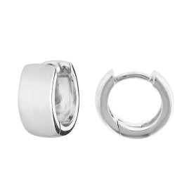 trendor 41582 Unisex Hoop Earrings 925 Silver Ø 12 mm