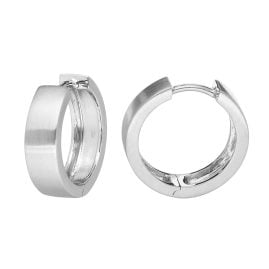 trendor 41585 Hoop Earrings for Men and Women 925 Silver Ø 18 mm