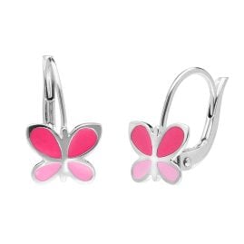 trendor 41595 Mädchen-Ohrringe Silber 925 Schmetterling
