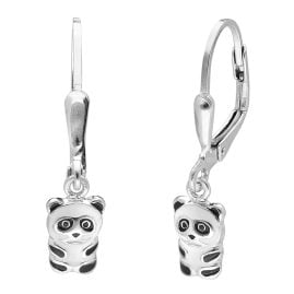 trendor 41596 Children's Earrings for Girls Silver 925 Panda Bear