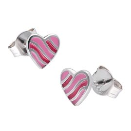 trendor 41638 Children's Earrings Silver 925 Heart Studs