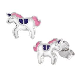 trendor 41649 Children's Stud Earrings Silver 925 Pony