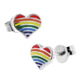 trendor 41654 Children's Earrings Silver 925 Heart Studs
