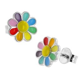 trendor 41661 Children's Earrings Silver 925 Flower Studs