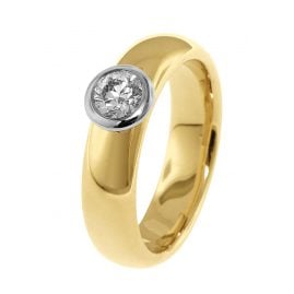 trendor 532501 Ladies' Ring 585 Gold with 0.45 ct Diamond