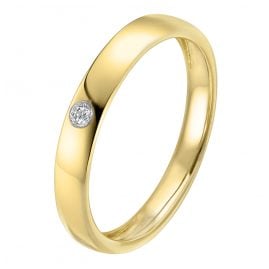 trendor 39405 Verlobungsring mit Brillant Gold 585 / 14 Karat Diamantring