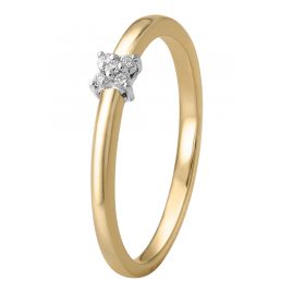 trendor 51750 Damen Brillantring Gold 585/14K Diamantring