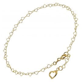 trendor 51197 Anklet Heart Gold Plated Silver 925