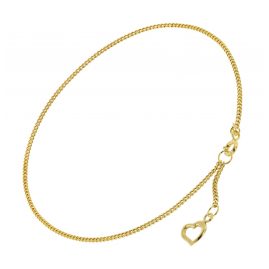 trendor 51329 Fußkette mit Herz Gold 333 / 8K