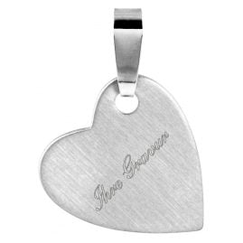 trendor 87905 Pendant With Name For Women 925 Silver Engraving Heart 16 mm