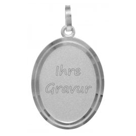 trendor 73808 Men's Pendant With Name Silver 925 Engraving Plate 36x20 mm