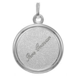 trendor 73952 Pendant With Name For outh Silver 925 Engraving Plate Ø 16 mm