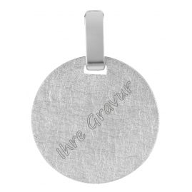 trendor 08306 Gravur Anhänger für Jugendliche 925 Silber Ø 14 mm
